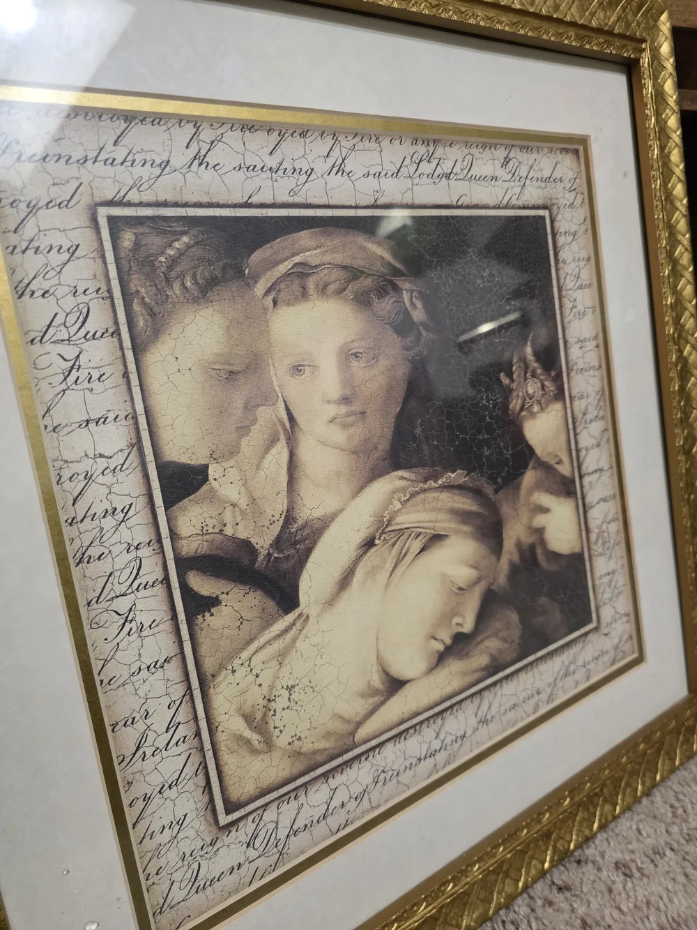 Framed piece is the 
